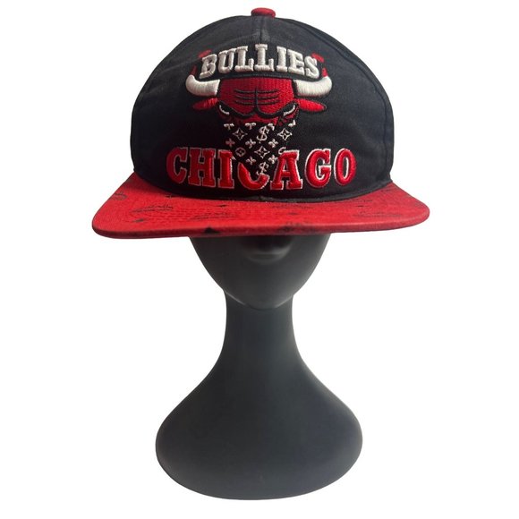 Chicago Bullies NBA Red and Black Snapback Hat - Picture 4 of 11